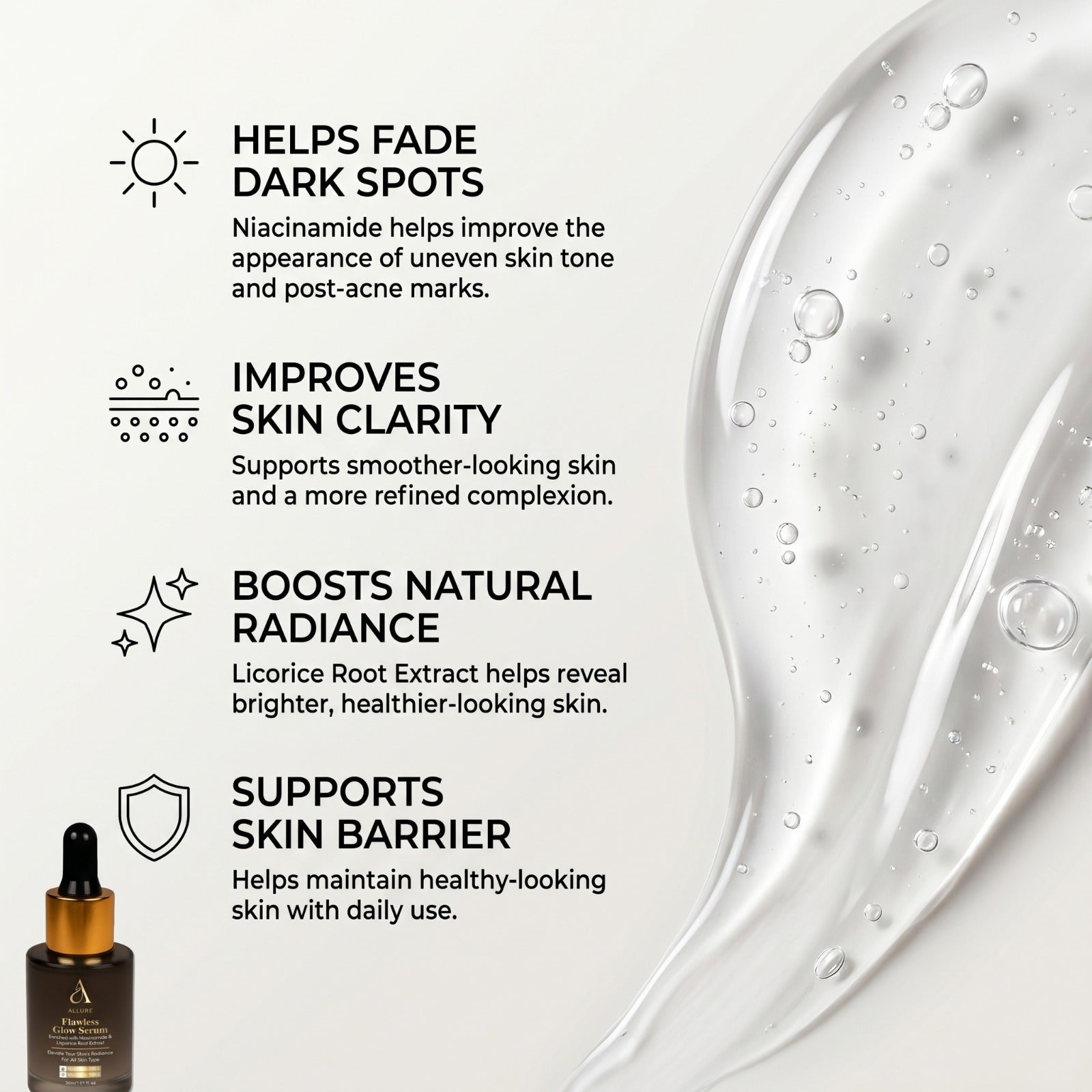 FLAWLESS GLOW FACE SERUM 30ml