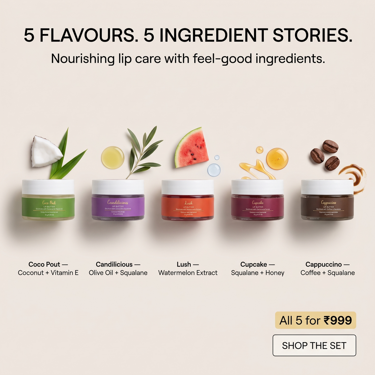 Allure five lip butter flavours and ingredient stories